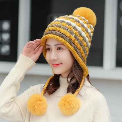 Hat Female Winter Woolen Cap Sweet&Lovely Korean Edition Baitao Chao Fashion Warm Moon Cap Ear Protector Knitted Cap
Hat Female Winter Woolen Cap Sweet&Lovely Korean Edition Baitao Chao Fashion Warm Moon Cap Ear Protector Knitted Cap