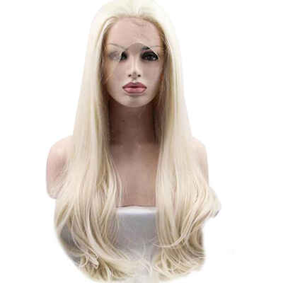 2 Side Part Long Natural Straight Heat Resistant Synthetic Hair Replacement Front Lace Wigs
2 Side Part Long Natural Straight Heat Resistant Synthetic Hair Replacement Front Lace Wigs