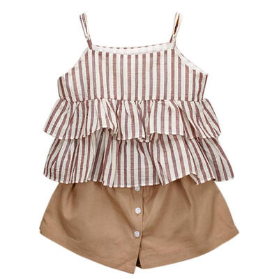 Hot Summer Baby Girls Sleeveless Stripe Print Strap TopsSkirt Shorts Suits Casual Outfits Sets
Hot Summer Baby Girls Sleeveless Stripe Print Strap TopsSkirt Shorts Suits Casual Outfits Sets