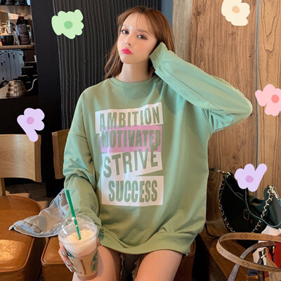Women Simple Autumn Warm Long Sleeve Cute Letter Print Casual Loose Round Collar Sweater
Women Simple Autumn Warm Long Sleeve Cute Letter Print Casual Loose Round Collar Sweater