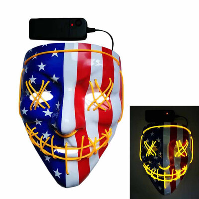 The Purge Election Year Great Funny Masks Halloween Mask EL Light Up Party Masks Festival Cosplay Costume Supplies Glow In Dark
The Purge Election Year Great Funny Masks Halloween Mask EL Light Up Party Masks Festival Cosplay Costume Supplies Glow In Dark