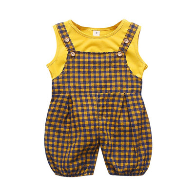 Summer Baby Girls Casual Sleeveless Cartoon Print Vest TopsPlaid Suspenders Bib Pants Shorts Suits Costume Set
Summer Baby Girls Casual Sleeveless Cartoon Print Vest TopsPlaid Suspenders Bib Pants Shorts Suits Costume Set
