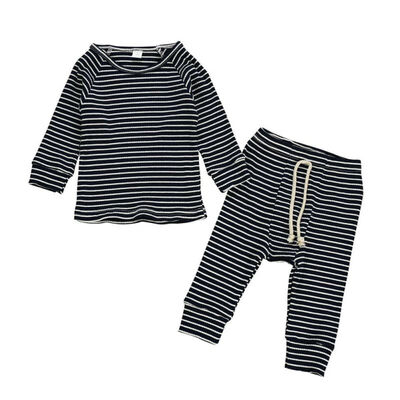 Autumn Children Casual Clothes Baby Boys Girls Long Sleeve Striped Printing T-Shirt And Striped Trousers for Toddler Kids
Autumn Children Casual Clothes Baby Boys Girls Long Sleeve Striped Printing T-Shirt And Striped Trousers for Toddler Kids