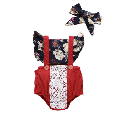 Summer Newborn Baby Girls Rompers Flowers Flare Sleeve Floral Print Jumpsuit For Girls Clothes With Headband
Summer Newborn Baby Girls Rompers Flowers Flare Sleeve Floral Print Jumpsuit For Girls Clothes With Headband