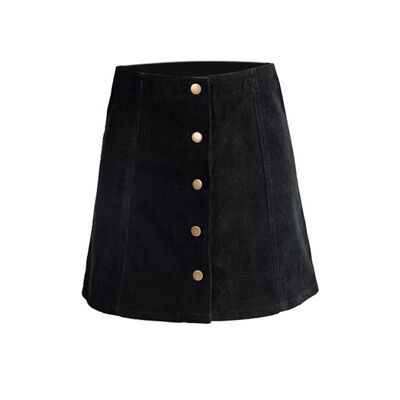 Women Bottoms Skirts skater saia etek faldas Jupe Gonna Petite Vintage Corduroy Button Front A-Line Skirt
Women Bottoms Skirts skater saia etek faldas Jupe Gonna Petite Vintage Corduroy Button Front A-Line Skirt