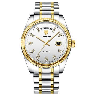 TEVISE T833A Business Men Automatic Mechanical Watch Time Calendar Display Fashion Casual Stainless Steel Strap 3ATM Waterproof Lu
TEVISE T833A Business Men Automatic Mechanical Watch Time Calendar Display Fashion Casual Stainless Steel Strap 3ATM Waterproof Lu