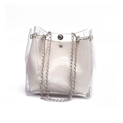 Fashion Women Transparent Case Handbags Casual Girls 2019New Wild Messenger Bag Chain Bucket Shoulder Bags Solid Color PU Bucket
Fashion Women Transparent Case Handbags Casual Girls 2019New Wild Messenger Bag Chain Bucket Shoulder Bags Solid Color PU Bucket