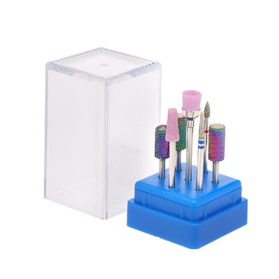 Tungsten Carbide Diamond Nail Drill Bits Set 7Pcs Manicure Pedicure Nail Art Tool for Nail Polish
Tungsten Carbide Diamond Nail Drill Bits Set 7Pcs Manicure Pedicure Nail Art Tool for Nail Polish