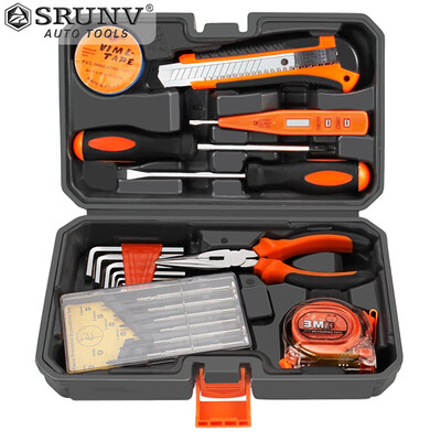 Xinrui SRUNV household manual tool set hardware electrical maintenance multi-function toolbox home set clock A5-10023 
Xinrui SRUNV household manual tool set hardware electrical maintenance multi-function toolbox home set clock A5-10023