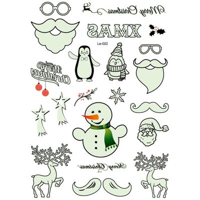 Christmas Tatoo Flash Luminous Tattoo Glow In The Dark Glitter Fluorescent Temporary Tattoos Stickers Water Transfer Body Art
Christmas Tatoo Flash Luminous Tattoo Glow In The Dark Glitter Fluorescent Temporary Tattoos Stickers Water Transfer Body Art