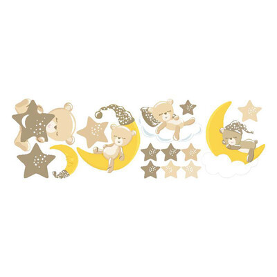Wall Decal Removable Bear Stars Moon Wall Stickers for Living Room TV Background Nursery Bedroom
Wall Decal Removable Bear Stars Moon Wall Stickers for Living Room TV Background Nursery Bedroom