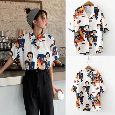 Women Shirt Fashion Korean Style Cartoon Print Summer Harajuku Women Blouse Clothes 2019 New Tops
Women Shirt Fashion Korean Style Cartoon Print Summer Harajuku Women Blouse Clothes 2019 New Tops