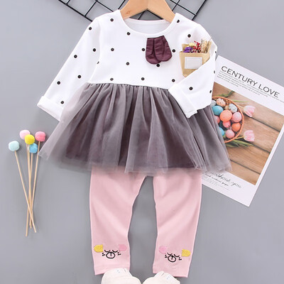 Spring Autumn Casual Baby Girls Cute Dot Printing Patchwork Design Long Sleeve Dress With Leggings Sundress Casual Two-pieceSet
Spring Autumn Casual Baby Girls Cute Dot Printing Patchwork Design Long Sleeve Dress With Leggings Sundress Casual Two-pieceSet