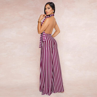 Large size 2019 Amazon standard code Europe&the United States hot sexy striped tie bare back wide leg jumpsuit explosion1
Large size 2019 Amazon standard code Europe&the United States hot sexy striped tie bare back wide leg jumpsuit explosion1