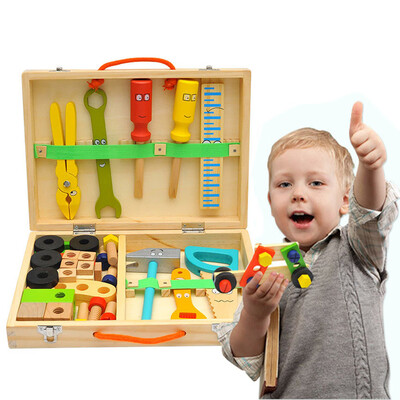 YIWULAWooden Tool Toys Pretend Play Toolbox Accessories Set Educational Construction
YIWULAWooden Tool Toys Pretend Play Toolbox Accessories Set Educational Construction