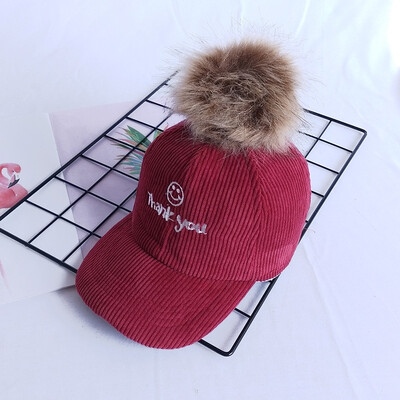 Childrens hat autumn&winter boys baseball cap wick velvet girls cap big hair ball baby hat Korean version tide
Childrens hat autumn&winter boys baseball cap wick velvet girls cap big hair ball baby hat Korean version tide