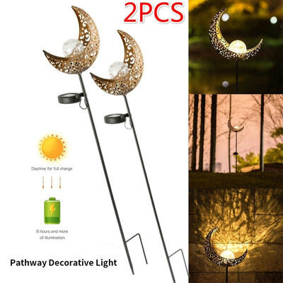 12PCS Moon Solar Lights Garden Outdoor Waterproof Metal LED Stake Pathway Decorative Lights for Walkway Yard Lawn Patio
12PCS Moon Solar Lights Garden Outdoor Waterproof Metal LED Stake Pathway Decorative Lights for Walkway Yard Lawn Patio