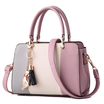 Tailored Fashion Womens Simple Fringed Leather Shoulder Crossbody Bag