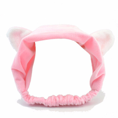Outdoor Wash&Makeup Elastic Hair Band Cat Ears