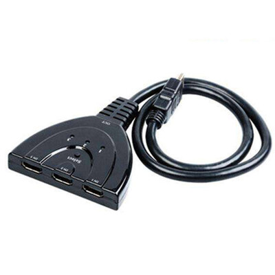 TCYT Popular HDMI 3X1 3 IN 1 OUT Pigtail HDMI Switch HDCP 1080P HD Hub V14B Cable