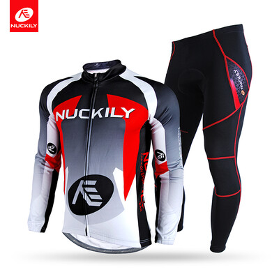 NUCKILY Winter Cycling Set Mens Polyester Mid-weight Thermal Fleece Cycle Jersey With Foam Pad Tights Set
NUCKILY Winter Cycling Set Mens Polyester Mid-weight Thermal Fleece Cycle Jersey With Foam Pad Tights Set