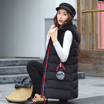 2017 autumn and winter new Feather cotton vest Long vest Korean version Hooded hooded cotton trousers jacket tide
2017 autumn and winter new Feather cotton vest Long vest Korean version Hooded hooded cotton trousers jacket tide