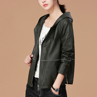 City plus CITYPLUS 2017 autumn&winter new style women&39s clothing wild loose leisure PU leather clothing letters embroidery hooded short jacket CWWT179564 dark green
City plus CITYPLUS 2017 autumn&winter new style women&39s clothing wild loose leisure PU leather clothing letters embroidery hooded short jacket CWWT179564 dark green
