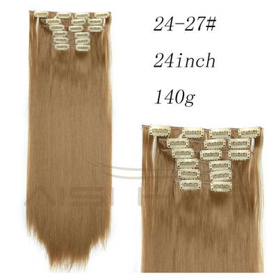 AISI HAIR Blond Synthetic Clips in Hair Extension Long Straight 22" 140g 16 Clips False Hair pieces Brow Black White Color
AISI HAIR Blond Synthetic Clips in Hair Extension Long Straight 22" 140g 16 Clips False Hair pieces Brow Black White Color