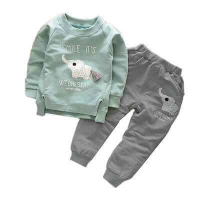 2017 Summer Kids Clothing Sets Baby Boys Girls Cartoon Elephant Cotton Set Winter Children Clothes Child T-Shirt+Pants Suit
2017 Summer Kids Clothing Sets Baby Boys Girls Cartoon Elephant Cotton Set Winter Children Clothes Child T-Shirt+Pants Suit