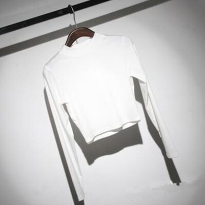 Plus cashmere thickening primer shirt autumn and winter half-collar short section of long-sleeved T-shirt female
Plus cashmere thickening primer shirt autumn and winter half-collar short section of long-sleeved T-shirt female
