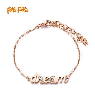 Г-жа Folli Follie Folli Follie ФОРМУЛИРОВКА серия писем розового золота браслеты 3B16T014RC DREAM
Г-жа Folli Follie Folli Follie ФОРМУЛИРОВКА серия писем розового золота браслеты 3B16T014RC DREAM