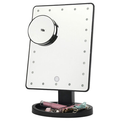 Merlot smart dimming led makeup mirror 36 light with 10X magnifying glass mirror touch beauty mirror sensor lamp light mirror
Merlot smart dimming led makeup mirror 36 light with 10X magnifying glass mirror touch beauty mirror sensor lamp light mirror