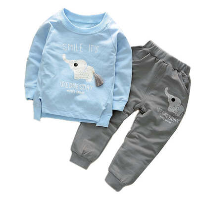 2017 Summer Kids Clothing Sets Baby Boys Girls Cartoon Elephant Cotton Set Winter Children Clothes Child T-Shirt+Pants Suit
2017 Summer Kids Clothing Sets Baby Boys Girls Cartoon Elephant Cotton Set Winter Children Clothes Child T-Shirt+Pants Suit