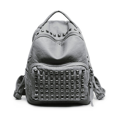Washed leather shoulder bag 2016 new Korean fashion rivets backpacks travel backpack Brand school bags for girls
Washed leather shoulder bag 2016 new Korean fashion rivets backpacks travel backpack Brand school bags for girls