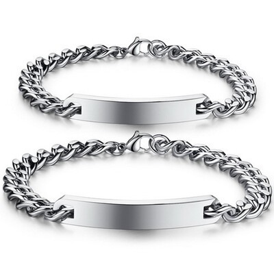 Top Quality 316L Stainless Steel Couples Lovers Link Chain Bracelet Never Fade Punk Style Bangle Unisex wristband
Top Quality 316L Stainless Steel Couples Lovers Link Chain Bracelet Never Fade Punk Style Bangle Unisex wristband