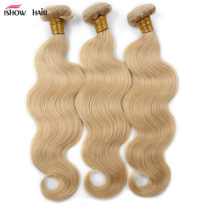 Ishow Hair Hot Selling Brazilian Body Wave Human Hair Weft 613 Blonde Hair 3PCS /lot Human Hair Weave Bundles Free Shipping
Ishow Hair Hot Selling Brazilian Body Wave Human Hair Weft 613 Blonde Hair 3PCS /lot Human Hair Weave Bundles Free Shipping