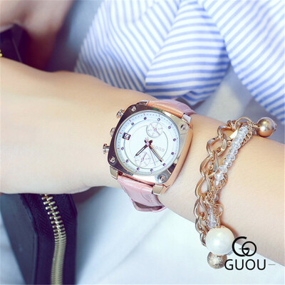 GUOU Brand Luxury Women Leather Watches Simple Waterproof Quartz Wristwatches Ladies Dress Watch
GUOU Brand Luxury Women Leather Watches Simple Waterproof Quartz Wristwatches Ladies Dress Watch