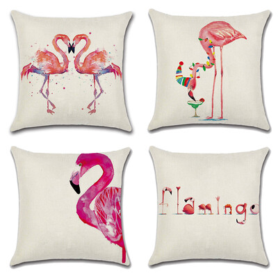 Pack of 4 Decorative Cushion Cover Cotton Linen Throw Pillow Case Cover Sofa Home Décor ,18"18",Flamingo Woods
Pack of 4 Decorative Cushion Cover Cotton Linen Throw Pillow Case Cover Sofa Home Décor ,18"18",Flamingo Woods