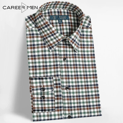 CareerMen Men's 100% Cotton Regular Fit Preppy Chic Ivy Style College Style Comfotable Elegance Graceful Checked Shirt
CareerMen Men's 100% Cotton Regular Fit Preppy Chic Ivy Style College Style Comfotable Elegance Graceful Checked Shirt