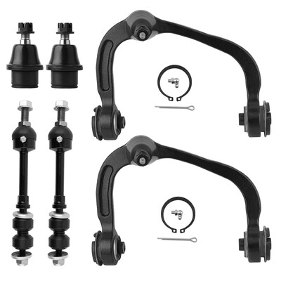 6pc Front Upper Control Arm Lower Ball Joint Sway Bar Link Set & Suspension Kit for 2005-08 Ford F-150 2006-08 Lincoln Mark LT
6pc Front Upper Control Arm Lower Ball Joint Sway Bar Link Set & Suspension Kit for 2005-08 Ford F-150 2006-08 Lincoln Mark LT