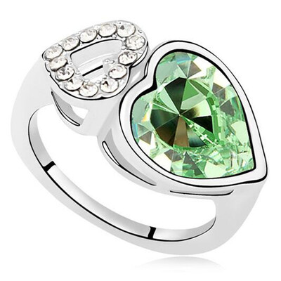 Austrian Crystal Heart Rings For Women Wedding&Engagement Ring Silver Color High Quality Party Gift 13148
Austrian Crystal Heart Rings For Women Wedding&Engagement Ring Silver Color High Quality Party Gift 13148