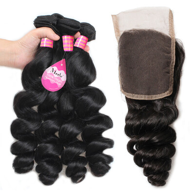 Peruvian loose wave 3 Bundles With 4*4 Lace Closure 8-28inch 100% Human Virgin Hair Can Be Dyed Top Sale And Cheap price
Peruvian loose wave 3 Bundles With 4*4 Lace Closure 8-28inch 100% Human Virgin Hair Can Be Dyed Top Sale And Cheap price