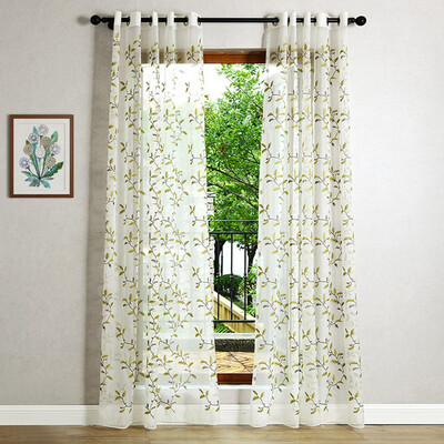 2016 RuralPastoral Chiffon Sheer Curtain Home Villa Window Decor Screen Luxury Fashion Leaf Embroidered Tulle Bedroom Curtains
2016 RuralPastoral Chiffon Sheer Curtain Home Villa Window Decor Screen Luxury Fashion Leaf Embroidered Tulle Bedroom Curtains