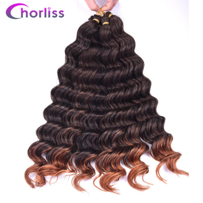 Chorliss 22" Deep Wave Hair Crochet Braids Black Synthetic Ombre Braiding Hair Extensions 80g/pack
Chorliss 22" Deep Wave Hair Crochet Braids Black Synthetic Ombre Braiding Hair Extensions 80g/pack