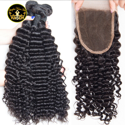 Kason Brazilian Virgin Hair Deep Wave Curly 3 Bundles With Closure Grade 8A 100 Unprocessed Human Hair Weaves Closure
Kason Brazilian Virgin Hair Deep Wave Curly 3 Bundles With Closure Grade 8A 100 Unprocessed Human Hair Weaves Closure