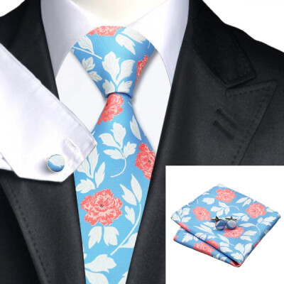N-0245 Vogue Men Silk Tie Set Blue Floral Necktie Handkerchief Cufflinks Set Ties For Men Formal Wedding Business wholesale
N-0245 Vogue Men Silk Tie Set Blue Floral Necktie Handkerchief Cufflinks Set Ties For Men Formal Wedding Business wholesale