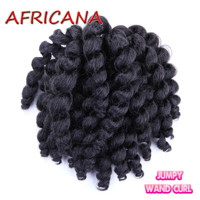8 inch 80g Jumpy Wand Curl Jamaican Bounce Crochet Hair 22 Roots African Synthetic Braiding Hair Low Temperature Fiber
8 inch 80g Jumpy Wand Curl Jamaican Bounce Crochet Hair 22 Roots African Synthetic Braiding Hair Low Temperature Fiber