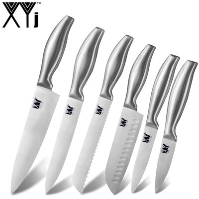 XYj Stainless Steel Kitchen Knives Set Bend Handle Sharp Blade Chef Slicing Bread Santoku Utility Paring Knife Kitchen Tools
XYj Stainless Steel Kitchen Knives Set Bend Handle Sharp Blade Chef Slicing Bread Santoku Utility Paring Knife Kitchen Tools