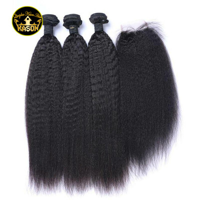 Kinky Straight Hair Bundles With Closure Brazilian Virgin Hair Lace Closure With 3 Bundles Human Hair Grade 8A Free Shipping
Kinky Straight Hair Bundles With Closure Brazilian Virgin Hair Lace Closure With 3 Bundles Human Hair Grade 8A Free Shipping