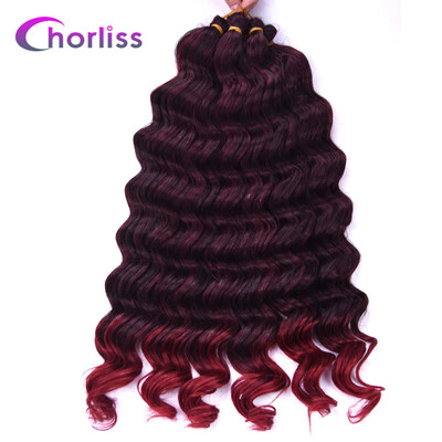 Chorliss 22" Deep Wave Hair Crochet Braids Black Synthetic Ombre Braiding Hair Extensions 80g/pack
Chorliss 22" Deep Wave Hair Crochet Braids Black Synthetic Ombre Braiding Hair Extensions 80g/pack